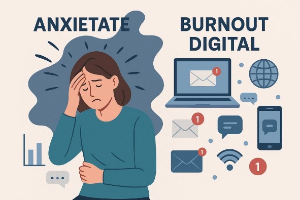 Anxietatea și burnout-ul digital în societatea contemporană